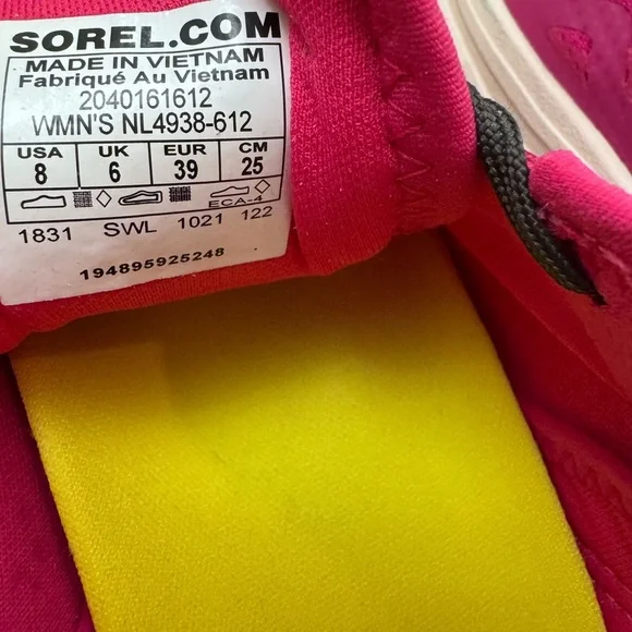 Sorel Shoes Womens 8 Kinetic Breakthrough Day Cactus Pink  Athletic Trainer - Picture 9 of 12